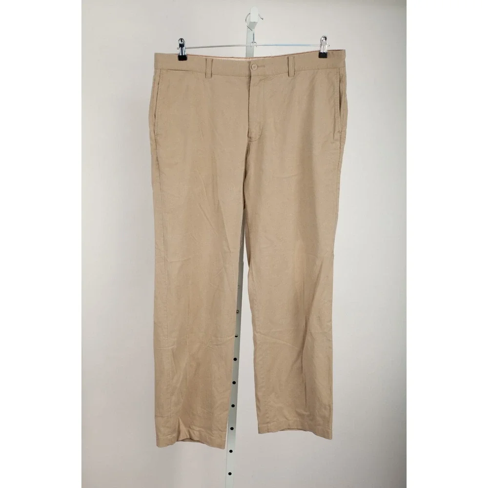 Tommy Bahama Pants Men's 38 x 34 Actual 38 x 31 Beige Flat Front *